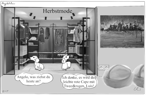 Cartoon: Dackelmode (medium) by ChrisHolt tagged dekadenz,dackelsicht