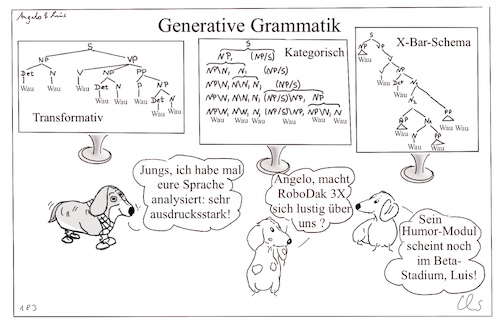 Cartoon: Dackelsprache (medium) by ChrisHolt tagged ki,sprache,dackelsicht