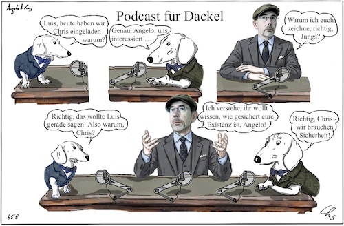 Cartoon: DIE Frage (medium) by ChrisHolt tagged verantwortung,dackelsicht