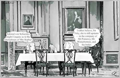 Cartoon: Diner for two (medium) by ChrisHolt tagged humor,dackelsicht