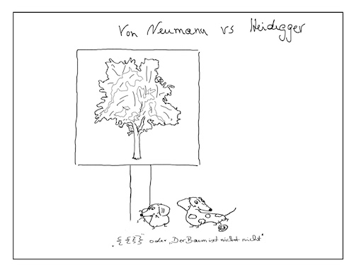Cartoon: Existenz (medium) by ChrisHolt tagged philosophie,dackelsicht