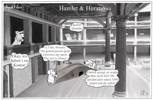 Cartoon: Hamlet IV (medium) by ChrisHolt tagged shakespeare,dackelsicht
