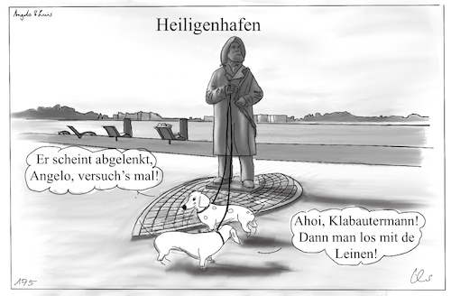 Cartoon: Klabautermann (medium) by ChrisHolt tagged seemannsgarn,dackelsicht
