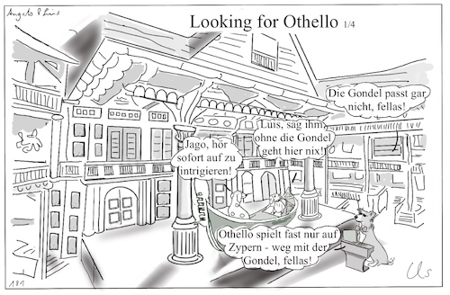 Cartoon: Othello I (medium) by ChrisHolt tagged shakespeare,dackelsicht
