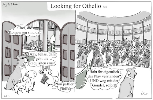 Cartoon: Othello III (medium) by ChrisHolt tagged shakespeare,dackelsicht