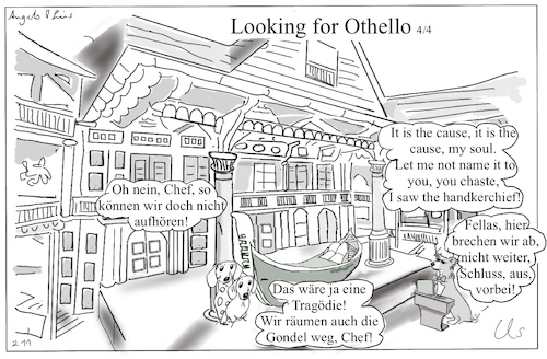 Cartoon: Othello IV (medium) by ChrisHolt tagged shakespeare,dackelsicht