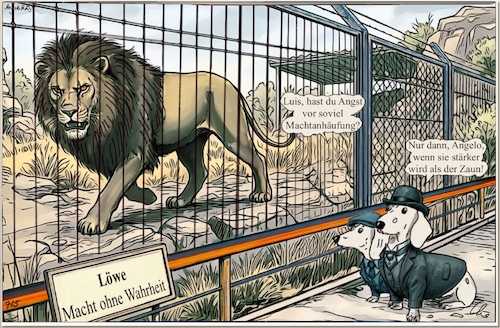 Cartoon: Power without truth (medium) by ChrisHolt tagged power,dackelsicht
