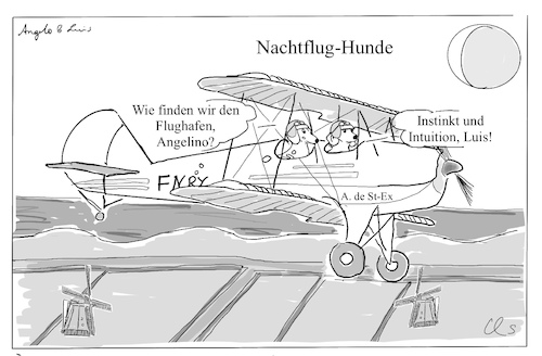 Cartoon: Saint Ex (medium) by ChrisHolt tagged intuition,dackelsicht