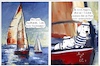 Cartoon: Yachthunde (small) by ChrisHolt tagged dialekte,dackelsicht