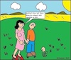 Cartoon: Ähnlichkeit... (small) by Wurstfresser tagged liebe,blume,manfred,mann,frau,arschblume,arsch,wiese,natur,landschaft,beziehung,zärtlichkeit
