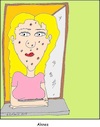 Cartoon: Aknes... (small) by Wurstfresser tagged pickel,mitesser,agnes,aknes,sprache,mädchen,frau,gesundheit