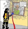 Cartoon: Entwarnung... (small) by Wurstfresser tagged rauch,qualm,entwarnung,feuerwehrmann,brand,gesellschaft,redaktionsarbeit
