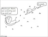 Cartoon: Jajaaa... (small) by Kloppi tagged schnecke,angst,abschied,raserei,jajaaa