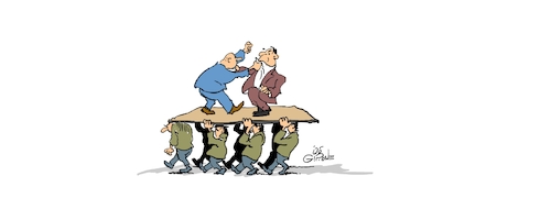 Cartoon: conflict (medium) by GIP tagged gip