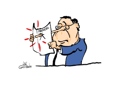 Cartoon: lier (medium) by GIP tagged gip