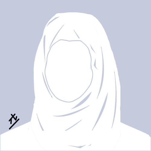 Cartoon: hijab book (medium) by yaserabohamed tagged hijab,facebook,woman,avatar,profile