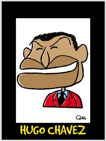Cartoon: Hugo Chavez Caricature (medium) by QUEL tagged hugo,chavez,caricature