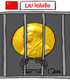 Cartoon: LIU XIAOBO NOBEL PEACE PRICE (small) by QUEL tagged liu,xiaobo,nobel,peace,price