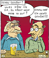 Cartoon: 1vobobild006 (small) by VoBo tagged kneipe,bier,korn,saufen,theke,stammtisch,trinken,bar