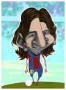 Cartoon: Leo Messi (small) by pincho tagged caricaturas,leo,messi,futbolistas,futbol,deporte,barcelona