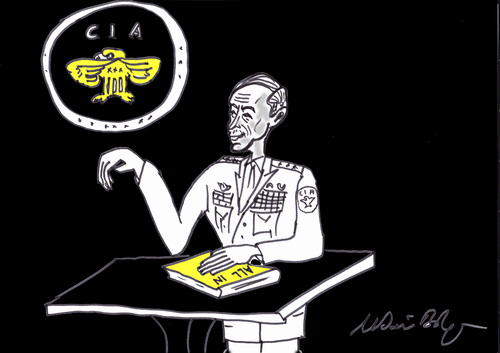 Cartoon: CIA (medium) by MSB tagged cia