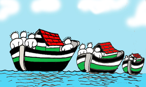 Cartoon: gaza (medium) by MSB tagged gaza