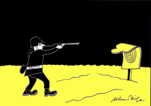 Cartoon: hedef-target (medium) by MSB tagged hedef