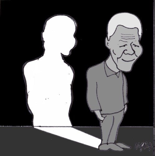 Cartoon: mandela (medium) by MSB tagged mandela