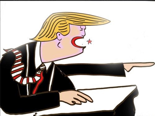 Cartoon: trump (medium) by MSB tagged trump