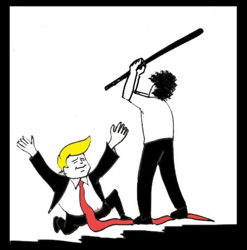 Cartoon: trump (medium) by MSB tagged trump