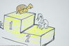 Cartoon: kaplumbaga ve tavsan (small) by MSB tagged kaplombaga ve tavsan