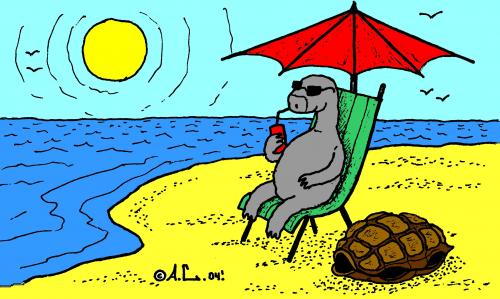 Cartoon: Summer (medium) by Aleksandr Salamatin tagged summer,holidays