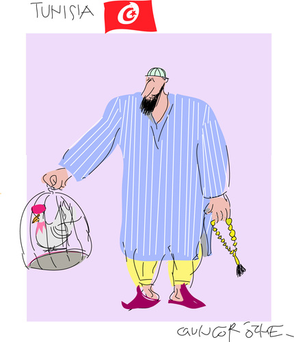 Cartoon: Arab sapring-8 (medium) by gungor tagged tunisia