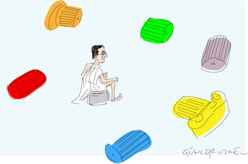 Cartoon: A.Samaras (medium) by gungor tagged greece