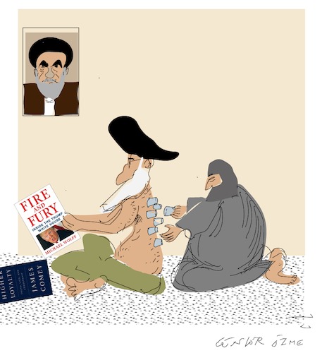 Cartoon: Ayatullah khamenei (medium) by gungor tagged iran