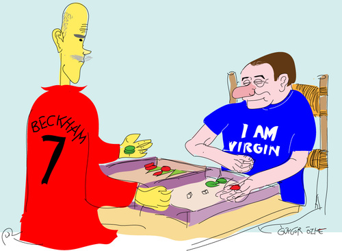 Cartoon: Backgammon derby (medium) by gungor tagged europe