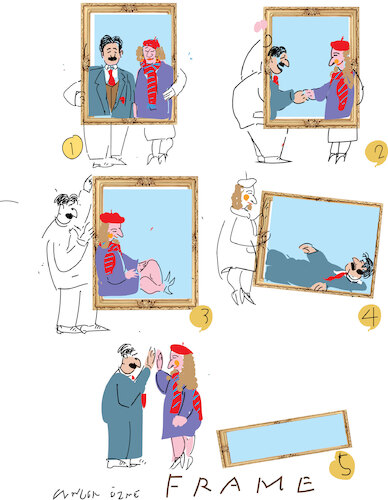 Cartoon: Doodling with frame (medium) by gungor tagged doodling,with,frame,doodling,with,frame