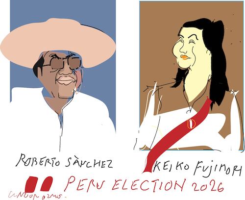 Cartoon: Election in Peru 2026 (medium) by gungor tagged election,in,peru,2026,election,in,peru,2026