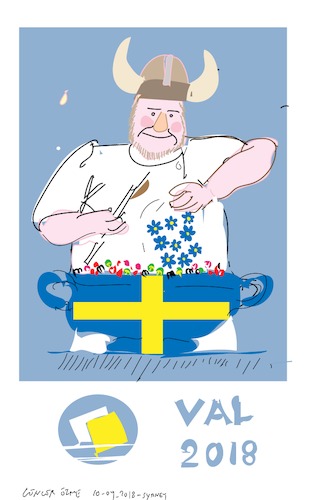 Cartoon: Election Sweden 2018 (medium) by gungor tagged sweden