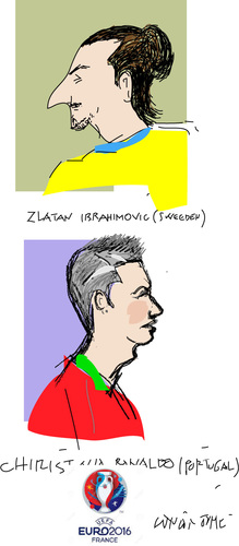 Cartoon: Euro 2016-5 (medium) by gungor tagged hair,style