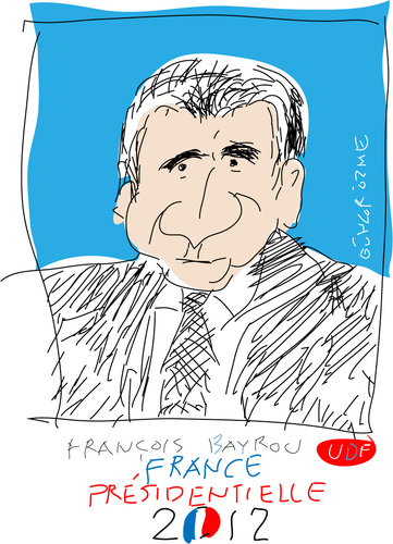 Cartoon: Francois Bayrou (medium) by gungor tagged france
