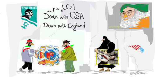 Cartoon: Globalisation (medium) by gungor tagged east,middle