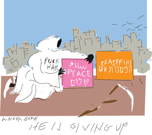 He is fed up with wars He is fed up with wars