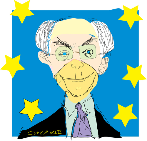 Cartoon: Herman van rompuy-2 (medium) by gungor tagged politician
