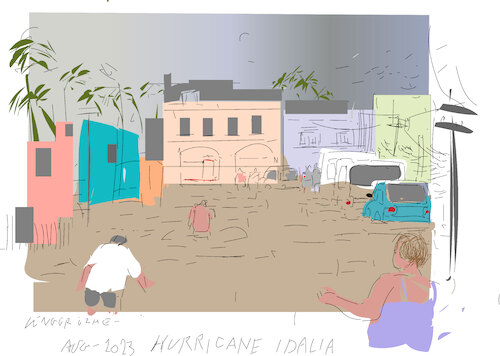 Cartoon: Hurricane Idalia (medium) by gungor tagged hurricane,idalia,at,cuba,2023,hurricane,idalia,at,cuba,2023
