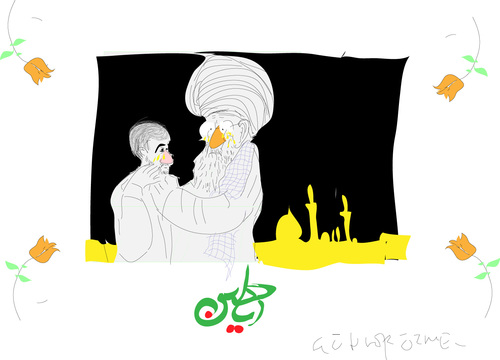 Cartoon: Imam Husein (medium) by gungor tagged iran