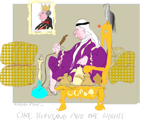 Cartoon: King in Exile (medium) by gungor tagged spain,spain