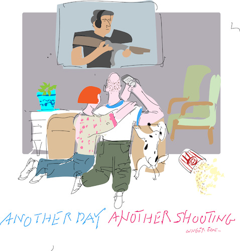 Cartoon: Make my Day (medium) by gungor tagged usa,usa