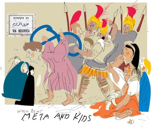 Cartoon: Meta versus parents (medium) by gungor tagged meta,versus,hooked,kids,meta,versus,hooked,kids