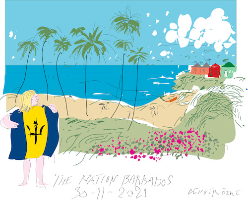 Cartoon: New Nation Barbados (medium) by gungor tagged new,nation,bermuda,new,nation,bermuda
